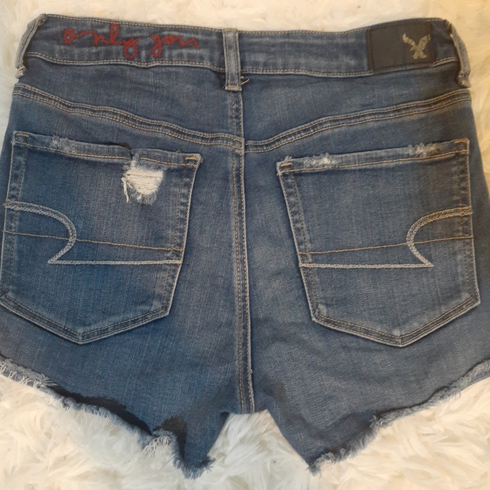 American Eagle Super Hi rise Shortie Super Sz 4 - Picture 8 of 11
